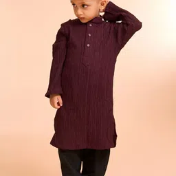 Manyavar Boys Textured Kurta with Pyjama-26