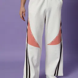 PockMAN Men Colorblocked Pure Cotton Relaxed-Fit Track Pants-picture-29