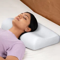 wakefit White 2 Pieces Memory Foam Filled Sleep Pillow For Neck and Shoulder Pain-1