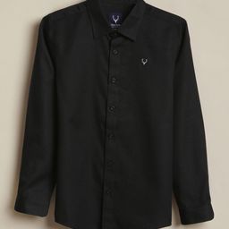Allen Solly Junior Boys Solid Spread Collar Formal Shirt-picture-35