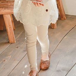 LULU & SKY Girls Ribbed Ankle-Length Leggings-image-18