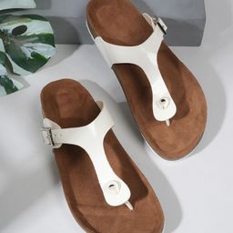 MOZAFIA Women Solid Open Toe Flats with Bows-13