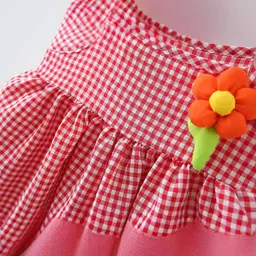 YK Checked Peplum Dress-picture-3
