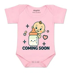 Arvesa Kids-Unisex Pink Cotton Rompers-picture-17