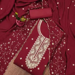 Maroosh Embellished Unstitched Dress Material-image-28