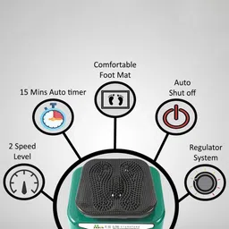 TENS S-780 Blood Circulation Machine 2 Speed Massager With Acupressure Vibration Therapy image 4