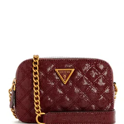 GUESS Quilted Textured PU Structured Sling Bag-55