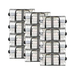 Panchhi Store Grey Set of 6 Reusable Multi-Utility Organisers-3