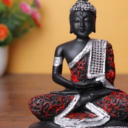 GW CREATIONS Red Buddha Figurine Showpiece-image-87