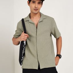 People Men Slim Fit Opaque Casual Shirt-image-99