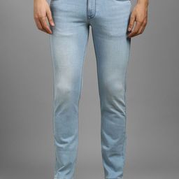 Louis Philippe Jeans Men Slim Fit Mid-Rise Heavy Fade Stretchable Jeans-image-63