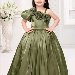 A S POPULAR DRESS Girls Silk Dresses-image-98