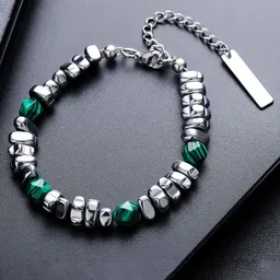 StyleCast x Revolte Men Handcrafted Silver-Plated Charm Bracelet-image-94