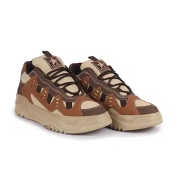 FAUSTO Men Lightweight Colourblocked Lace-Ups Sneakers-image-14