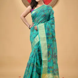 DESH BIDESH Woven Design Zari Saree-image-43
