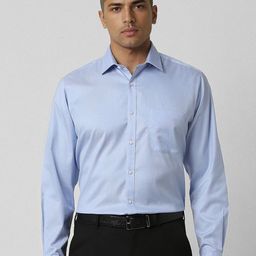 Van Heusen Men Spread Collar Textured Cotton Formal Shirt-picture-23