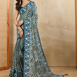 Mitera Leheriya Embroidered Pure Georgette Leheriya Saree-image-11