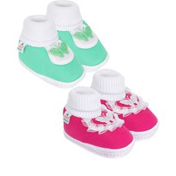 NESKA MODA Green Cotton Booties-picture-22