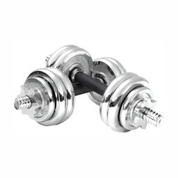 HackerX 8-Pcs Steel Adjustable Dumbbell Set - 25 kg-48