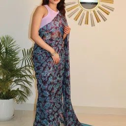 Sita Ethnic Motifs Pure Georgette Bagh Saree-picture-21