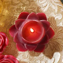 Pure Home and Living Red 1 pieces Tea Light Candle-image-30