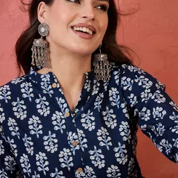 Sangria Printed Pure Cotton Tops-picture-41