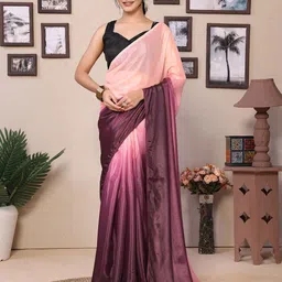 DIVASTRI Ombre Poly Chiffon Ready to Wear Saree-image-93