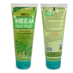 SBL Set Of 3 Neem Face Wash With Aloevera For Acne & Pimples - 100 g Each image 2