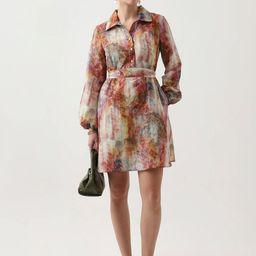 RAREISM Women Floral Print Shirt Dress-image-35