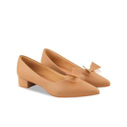 Shoetopia Block Pumps with Bows-10