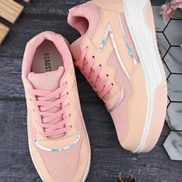 The Roadster Lifestyle Co Women Comfortable Lace Up Sneakers-picture-8
