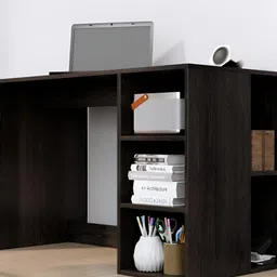 HEXA RED Brown Engineered Wood Study Table For Work From Home Students & Computer Table image 5