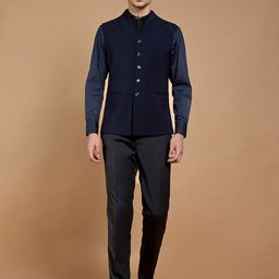 Neumen Embroidered Five-Piece Party Suit-image-0