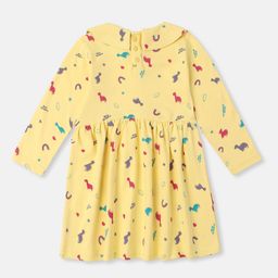 Nauti Nati Print Peter Pan Collar Fit & Flare Dress-10