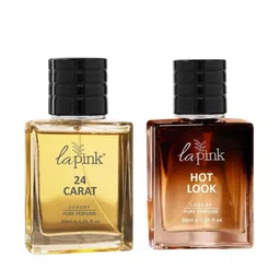La Pink Men Set Of 2 Hot Look & 24 Carat Long Lasting Perfume - 30 ml Each-87