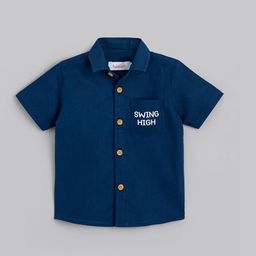 Hopscotch Boys Printed Pure Cotton Shirt with Trousers-picture-7