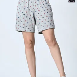BAESD Women Printed High-Rise Shorts-image-102