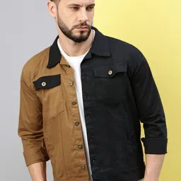 VOXATI Men Washed Denim Jacket-image-98