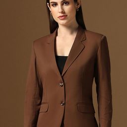 TAHVO Notched Lapel Collar Single Breasted Formal Blazers-image-40