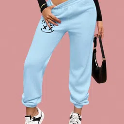 SAAHASAM Women Relaxed Loose Fit Joggers Trousers-picture-29