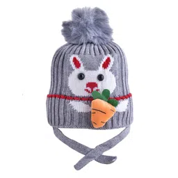 SHOP FRENZY Unisex Kids Printed Woollen Beanie-image-58