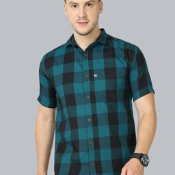ALLWIN PAUL Men Classic Shepherd Checks Opaque Checked Casual Shirt-picture-24