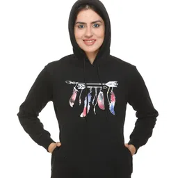 WOOL 4U Women Graphic Printed Long Sleeve Woollen Pullover Sweatshirt-image-73