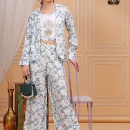OH MI DIOS Pure Cotton Round Neck Top With Palazzos & Jacket Co-Ords-image-76