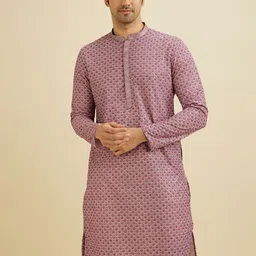 Manyavar Men Embroidered Regular Sequinned Kurta with Pyjamas image 2