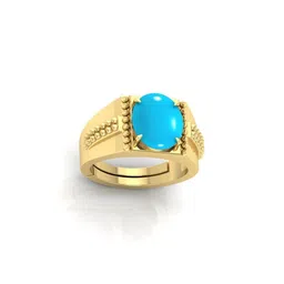 GenZcomplex Turquoise Blue Brass Turquoise Finger Ring-image-88