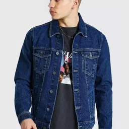 MASTERLY WEFT Men Washed Outdoor Denim Jacket with Embroidered-image-69