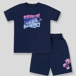 BAESD Kids Printed T-shirt & Shorts Pure Cotton Night suit-65