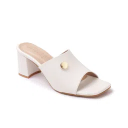 DressBerry Textured Party Block Sandals-19