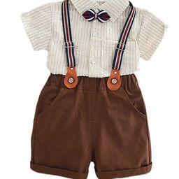StyleCast x Revolte Boys Striped Pure Cotton Shirt With Shorts-picture-47